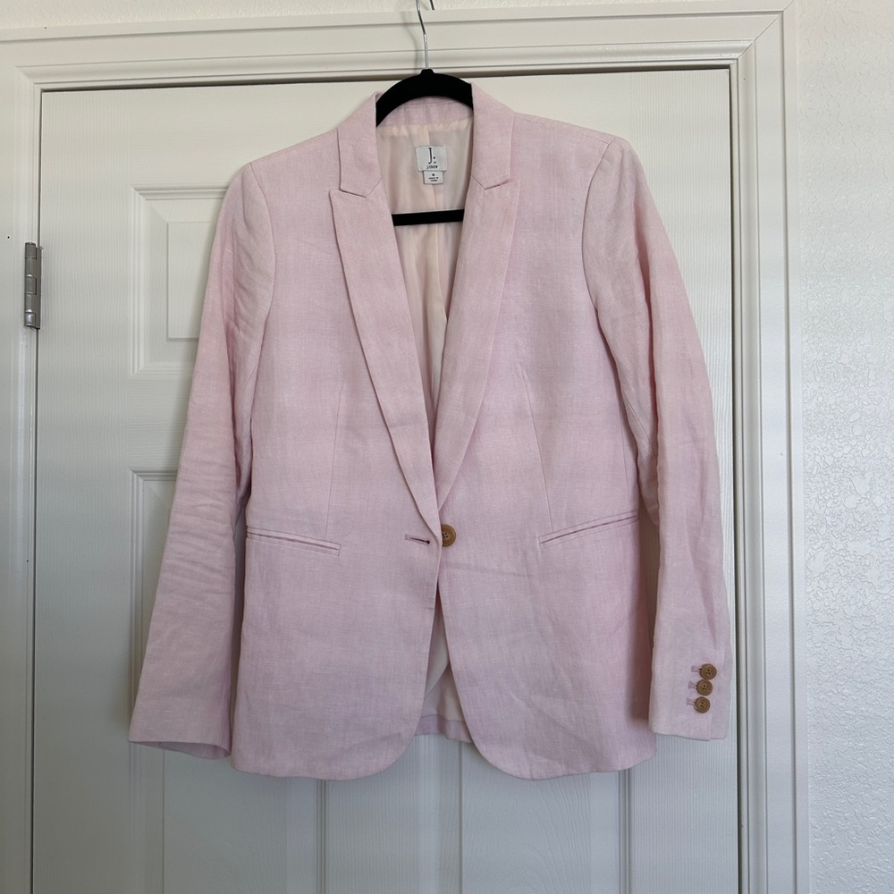J Crew Linen Blend Blazer